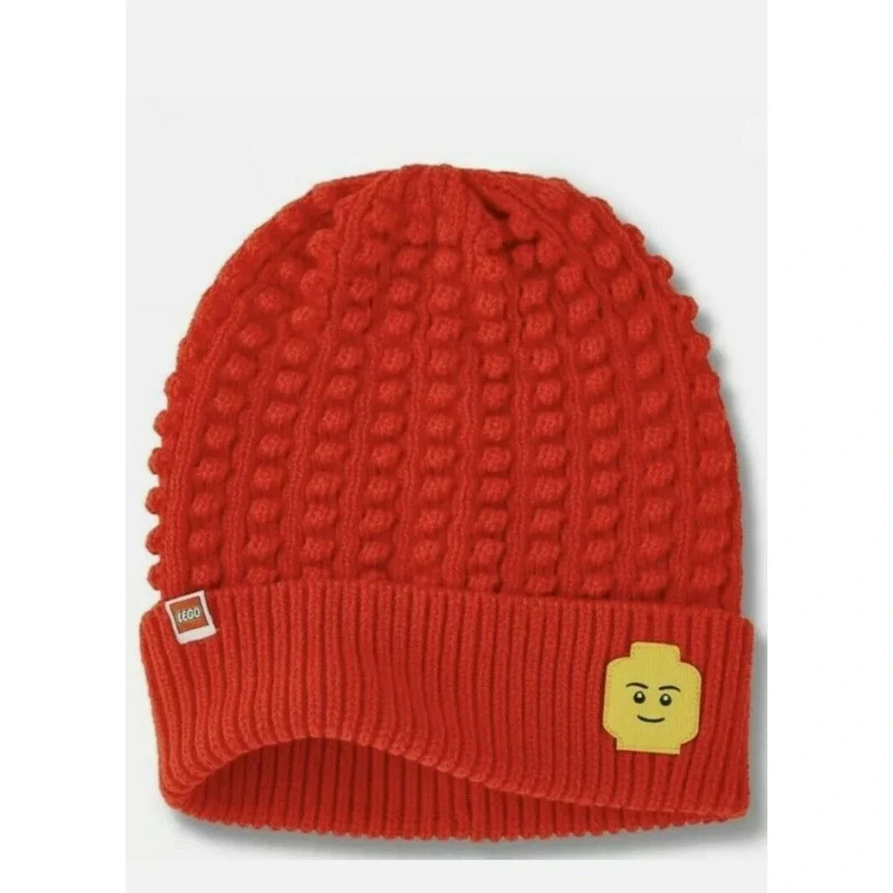 Adult LEGO Minifigure Patch Beanie Hat - LEGO® Collection x Target Red